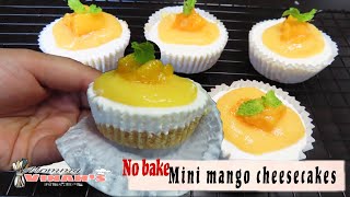 MINI MANGO CHEESECAKES NO BAKE|HOW TO MAKE MANGO CHEESECAKES|CHEESECAKES EASY