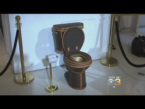 $100K Louis Vuitton Toilet On Display In Santa Monica 