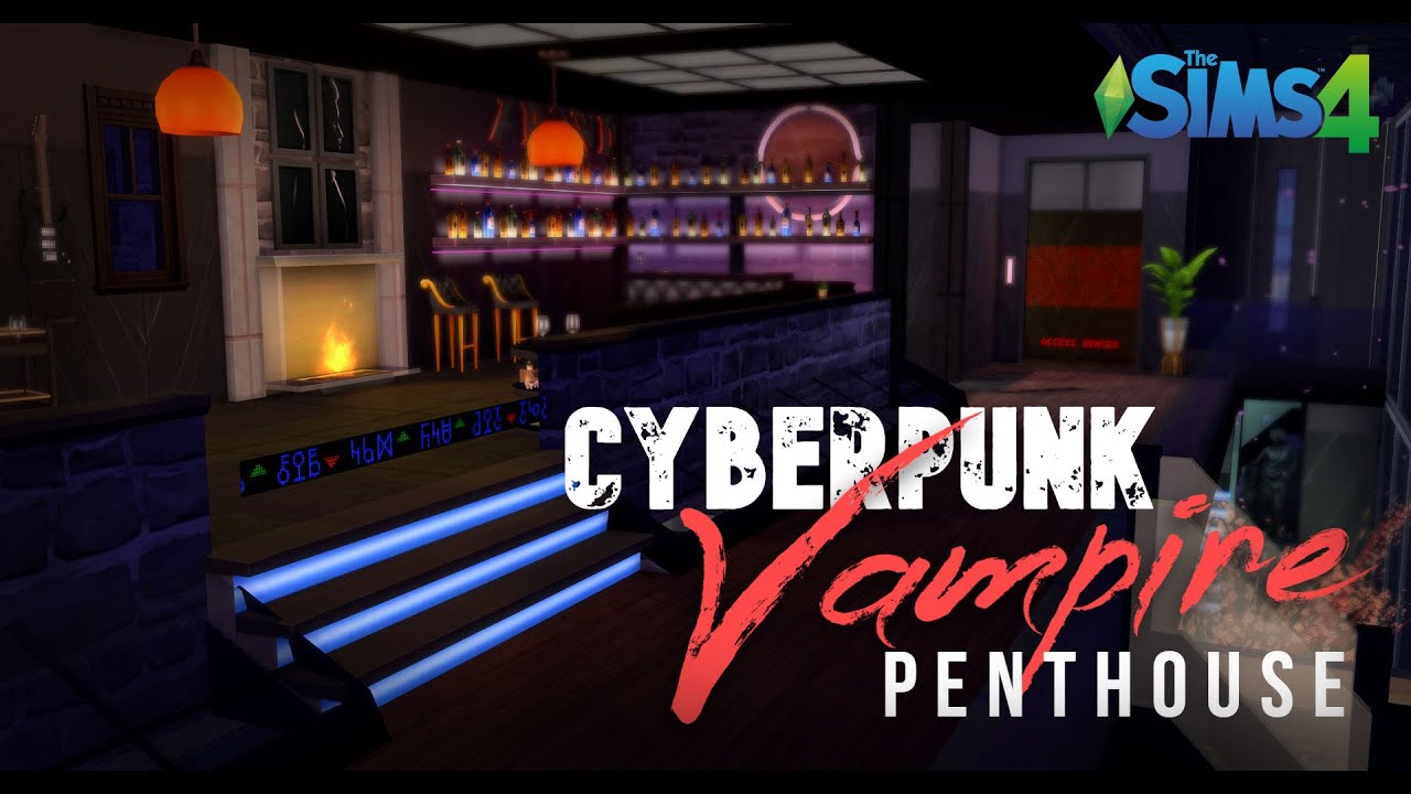Cyberpunk Vampire Penthouse | The Sims 4 | Download in description