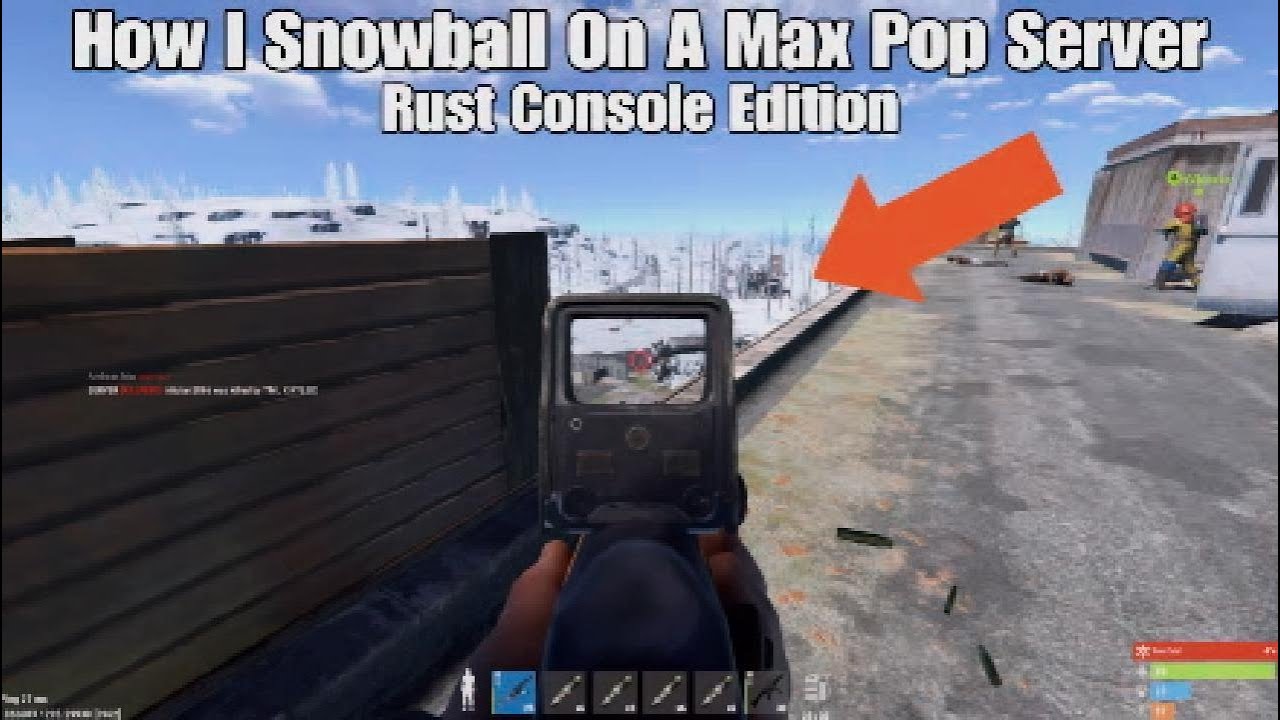 How I Snowball On A Max Pop Server - Rust Console Edition - YouTube