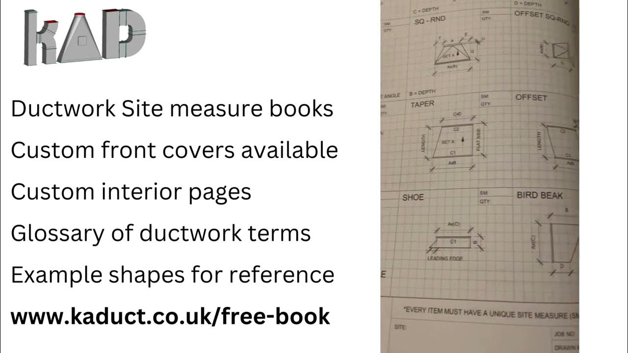 FREE Ductwork site measure book YouTube