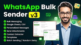 WhatsApp Bulk Message Sender  v3 by HappyInAI | Send Messages from Google Sheets, CSV & Excel(Safe ) screenshot 5