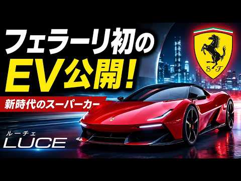 伊フェラーリ初のEV公開、高級スポーツカー“鬼門”の電動化に挑戦［新聞