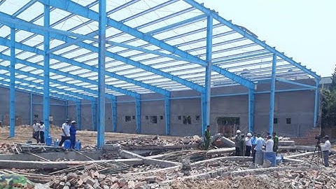 THIẾT KẾ KẾT CẤU THÉP THEO TIÊU CHUẨN MỸ- THỰC HÀNH THIẾT KẾ NHÀ XƯỞNG QUY MÔ 40X200M P5 KHUNG 3D