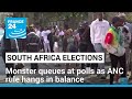 Miles-long queues at polling stations in South Africa with ANC rule in balance • FRANCE 24 English