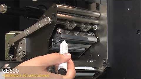 Video hướng dẫn vệ sinh đầu in & trục lăn Zebra ZE511, ZE521