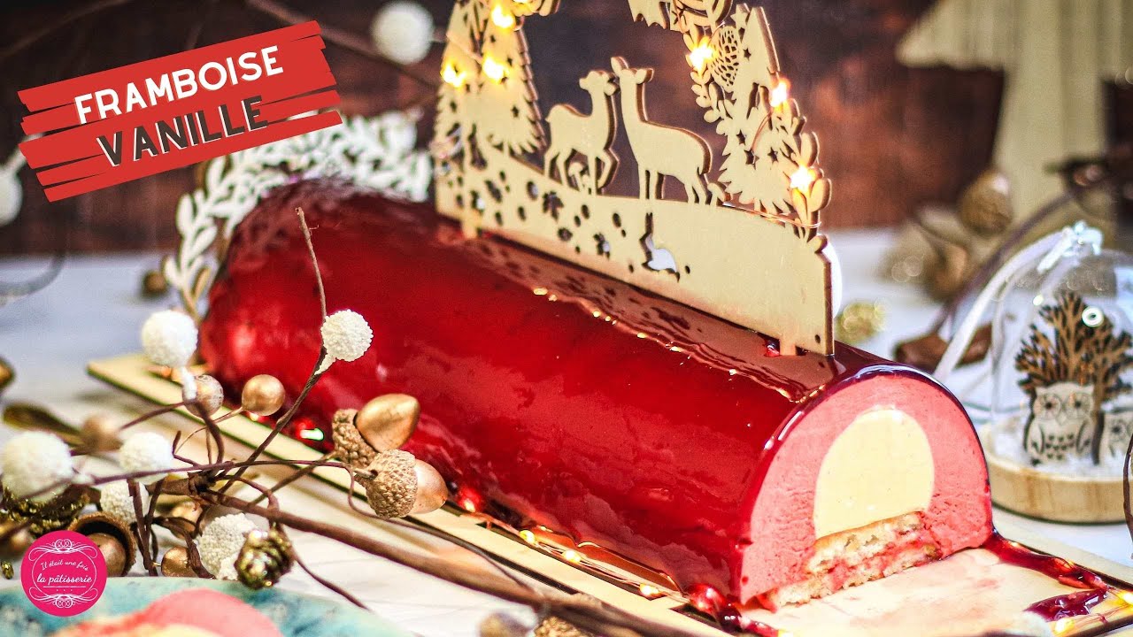 BUCHE DE NOËL FRAMBOISE VANILLE