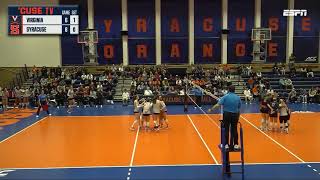 Information Highlights | Syracuse Volleyball vs. Virginia News
