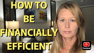 LIVING ON ALMOST NOTHING IS FINANCIAL EFFICIENCY!