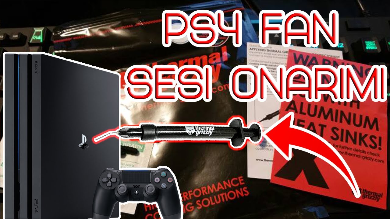 PS4 PRO VE PS4 SLIM FAN SESİ ONARIMI VE UZUN ÖMÜRLÜ KULLANIM ( SIVI METAL UYGULAMASI)