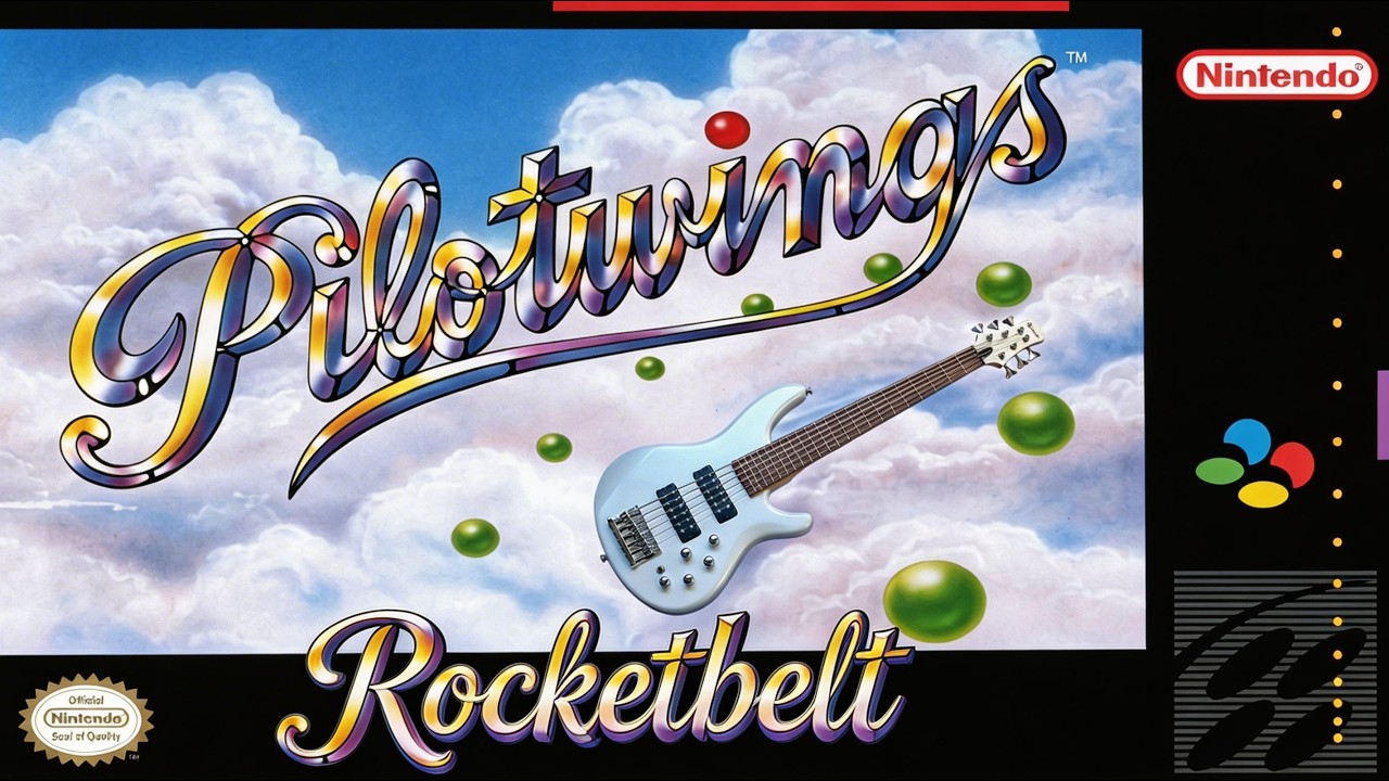 pilot　スーパー　ファルコン ミュージック Pilotwings (SNES) - Rocketbelt - (Jazz Fusion Bass Cover) - YouTube