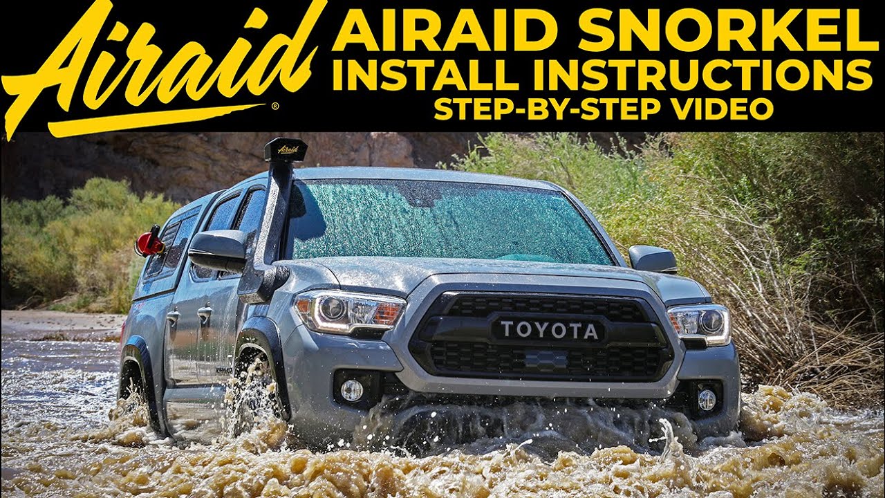 How to Install Airaid Snorkel Kit For 20162021 Toyota 3.5L