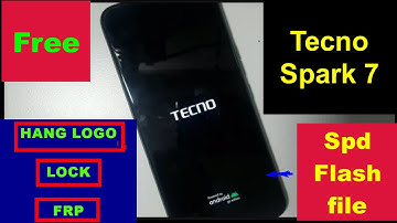 Tecno Spark 7 PR651 Hang On Logo Flashing And Lock Reset Flash File
