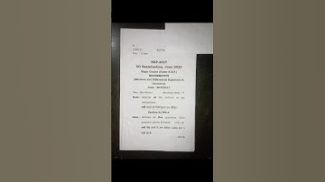 B.Sc.2nd Semester mathematics paper june-2023 According to NEP #paper #ccsu #bsc #shorts