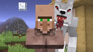 เมื่อมนุษย์หมาป่า!! ออกล่าชาวบ้าน | Minecraft