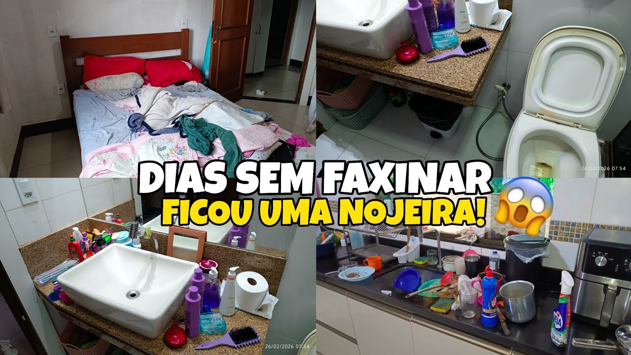 DIAS SEM LIMPAR|OLHA O ESTADO DISSO🤮FAXINA COMPLETA #faxina 