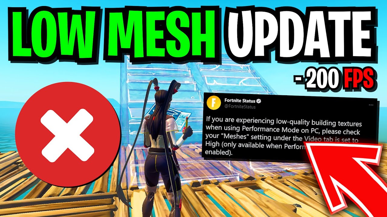 Huge Low Meshes Update in Season 2! (Fortnite Performance Mode Update Explained!)