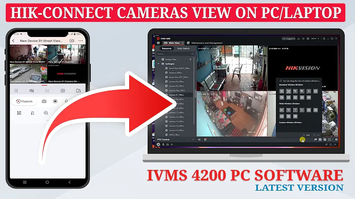 Hikvision iVMS-4200 Latest version Setup : Connect Hik-Connect Account for PC Live View & Playback