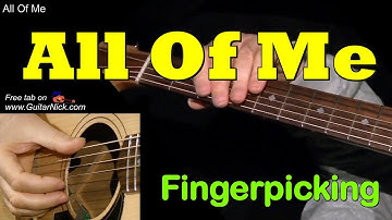 ALL OF ME by Frank Sinatra: Fingerpicking Guitar Lesson + TAB by GuitarNick
