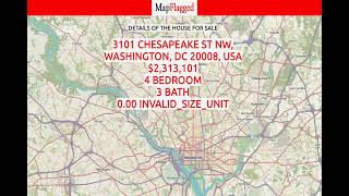 DC,US | Buy house at 3101 CHESAPEAKE St NW, Washington DC, USA | MapFlagged