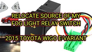 FOG LIGHT SWITCH SOURCE SEPARATE 2015 TOYOTA WIGO E-VARIANT