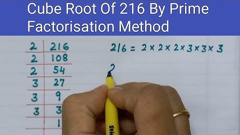 How to Find Cube Root of 216 by Prime Factorisation Method | Class 8