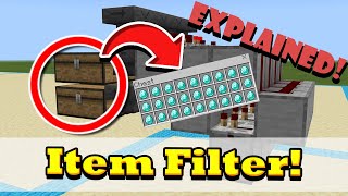 Minecraft Item Sorting Tutorial and Explanation!