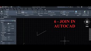 6 - JOIN TWO LINES AUTOCAD 2023 كيفية ربط خطين في الاوتوكاد واسباب عددم حدوث ذلك