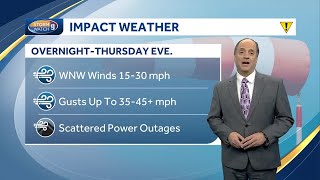 Video: Wind gusts to pick up overnight