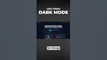 Dark Mode is Still Trending in Web Design 2023