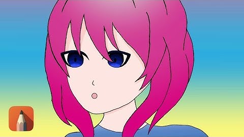 Cut anime girl 【 SpeedPaint 】 Autodesk sketchbook Android