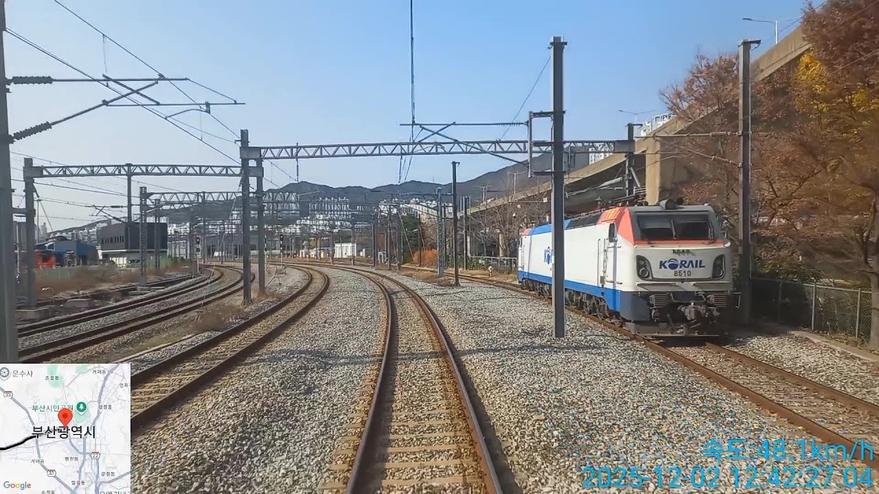 [경부,가야,부전선]  새마을호1088열차 구포역에서 부전역 (최고속도109.9km/h)