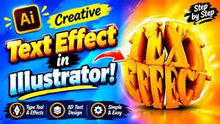 Full Create Text Effect in Adobe Illustrator! | Logo Design Guide