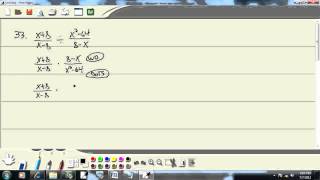 Intermediate Algebra - Sample Final Exam - Problem 33