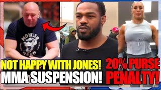 BREAKING NEWS! Dana White has had ENOUGH of Jon Jones TROUBLE, UFC fighter 20% purse PENALTY, MMA