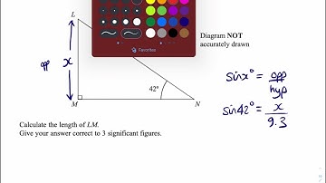 June 2011 Paper 4H 2 Question 11 IGCSE Maths Edexcel Mathematics Trigonometry Right Angle Triangle