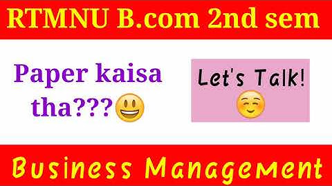 RTMNU B.com 2nd sem paper kaisa gya 😃 Nagpur University Summer Exams|