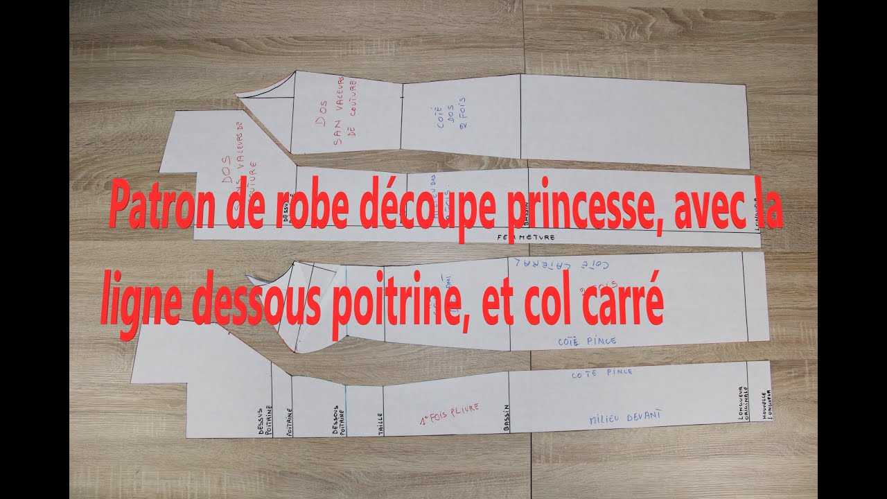 Couture ma passion | Patron de robe découpe princesse, avec la ligne