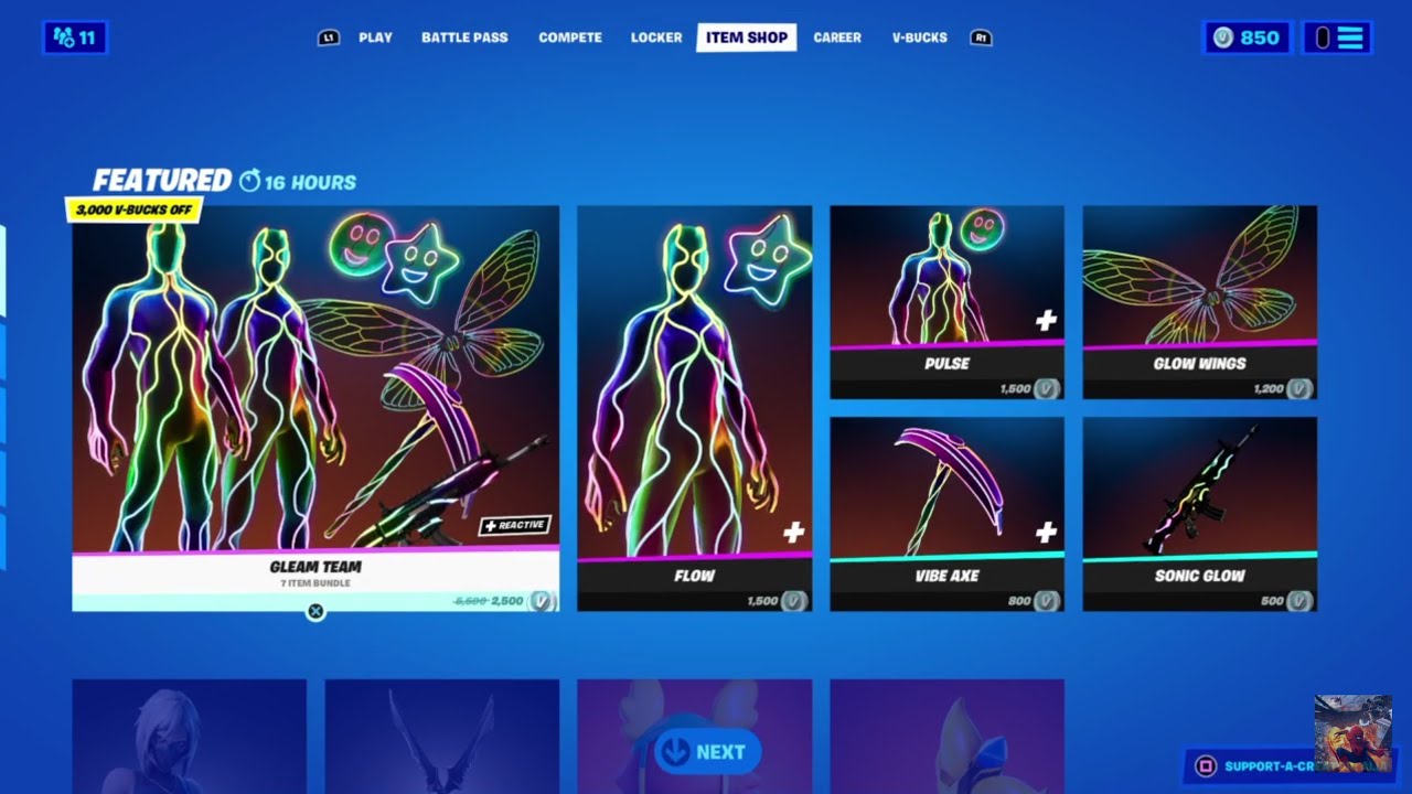 February 2 Item Shop The Gleam Team Bundle is back in Item Shop!! Fortnite Battle Royal