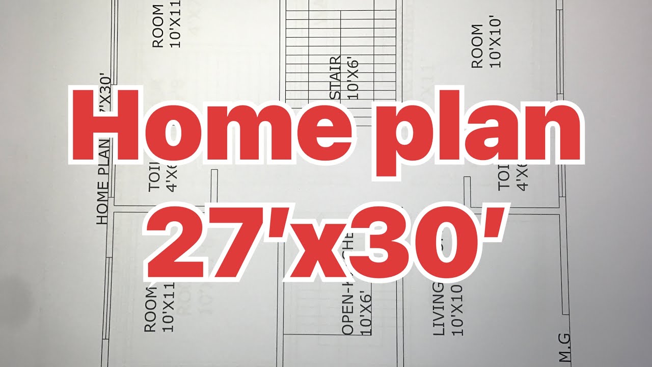 Home plan =27x30 - YouTube