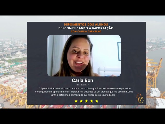Depoimento em vídeo de Carla Bon