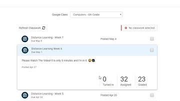 Sync Google Classroom with Progress Book Video 2