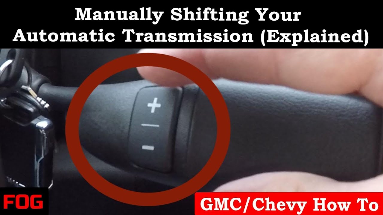 Manually Shifting Your Automatic Transmission (Explained) - YouTube