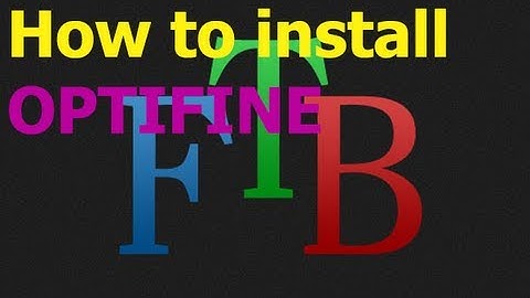 [FTB] Install optifine in 1 min