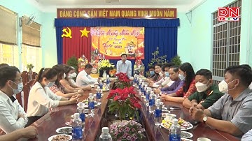 Lãnh đạo huyện Nhơn Trạch chúc tết các đơn vị y tế, công an, quân sự huyện