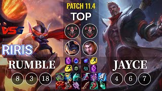 VSG Riris Rumble vs Jayce Top - KR Patch 11.4