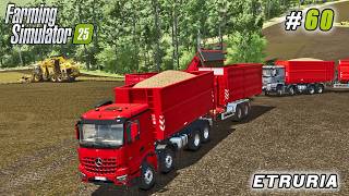 The Combine Stopped Mid-Harvest — No Fuel Left | Farming simulator 25 | Etruria Farm | Timelapse #60 screenshot 5