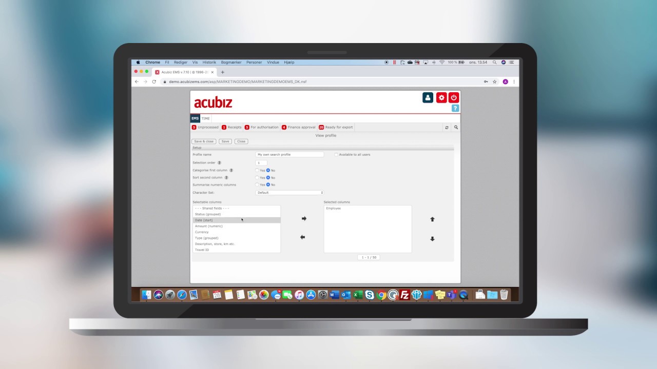 How-to video - Web interface: Set up a search profile (no sound) - YouTube