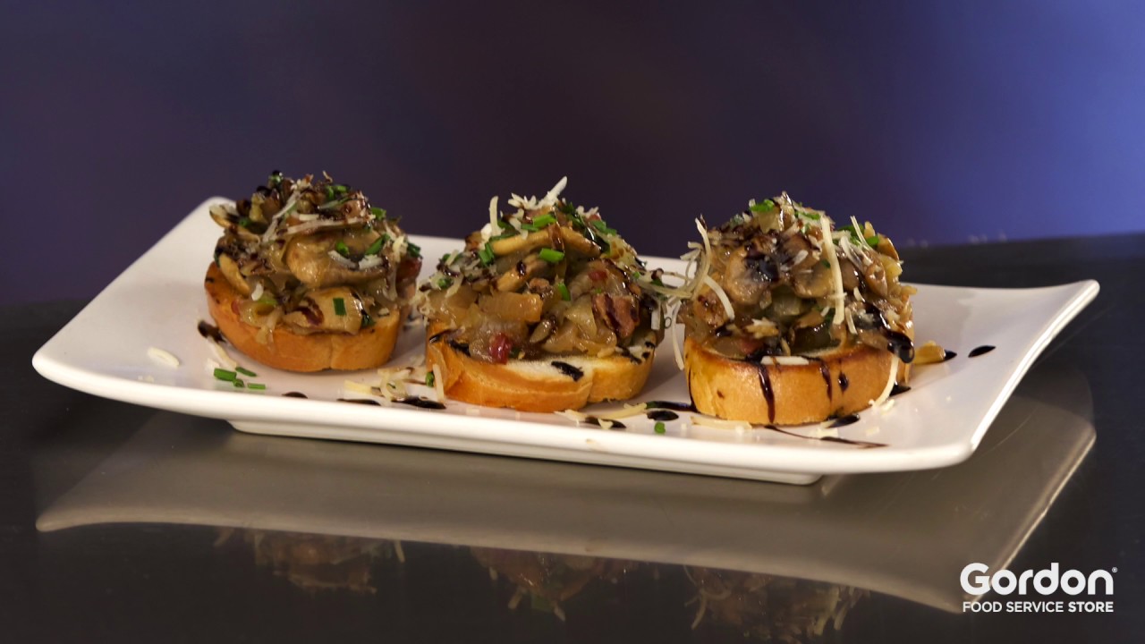 Caramelized Onion & Mushroom Crostini