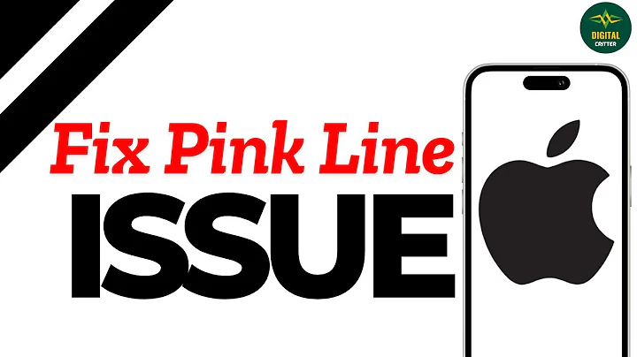 How to fix pink line issue on iPhone screen ?